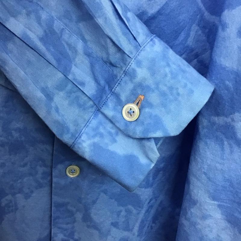 ポールスミス Paul Smith シャツ、ブラウス 長袖 長袖シャツ カラーシャツ カジュアルシャツ XL 総柄 青 / ブルー /  メンズ USED 古着 中古 10142112