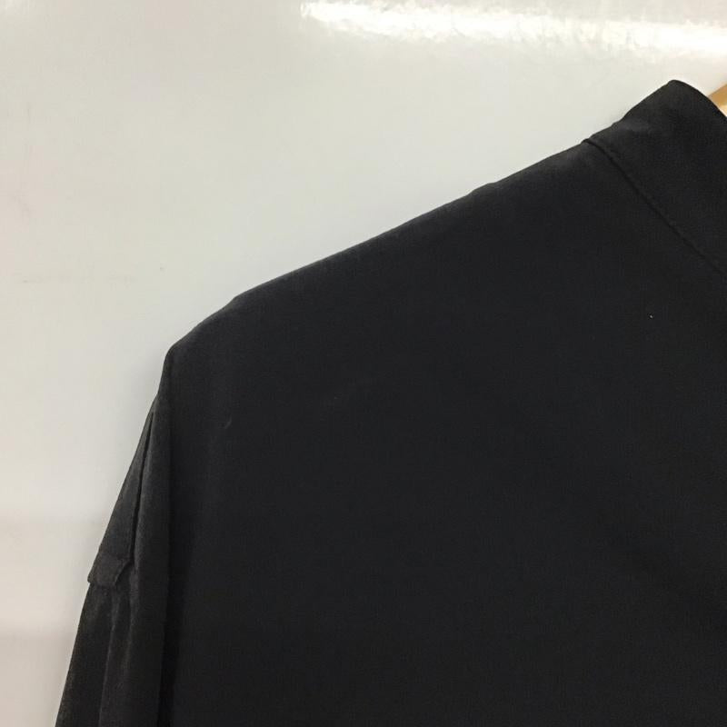 コラム COLUMN シャツ、ブラウス 長袖 L 無地 黒 / ブラック /  メンズ USED 古着 中古 10142194