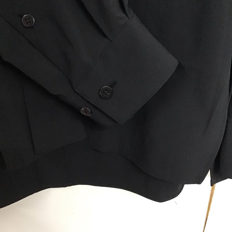 コラム COLUMN シャツ、ブラウス 長袖 L 無地 黒 / ブラック /  メンズ USED 古着 中古 10142194
