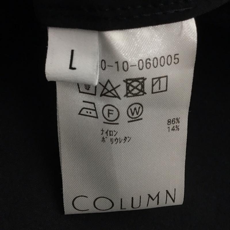コラム COLUMN シャツ、ブラウス 長袖 L 無地 黒 / ブラック /  メンズ USED 古着 中古 10142194