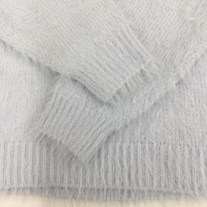 イング INGNI ニット、セーター 長袖 174-942051-01 M 無地 水色 / ライトブルー /  レディース USED 古着 中古 10142219