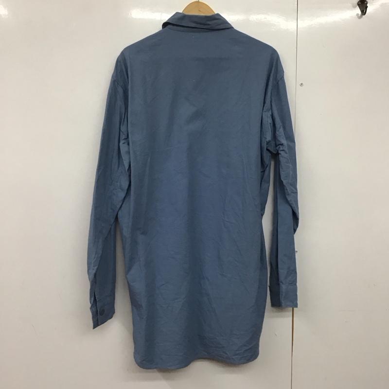 古着 USED シャツ、ブラウス 長袖 無地 水色 / ライトブルー /  メンズ USED 古着 中古 10142234