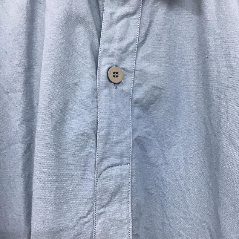 古着 USED シャツ、ブラウス 長袖 無地 水色 / ライトブルー /  メンズ USED 古着 中古 10142234