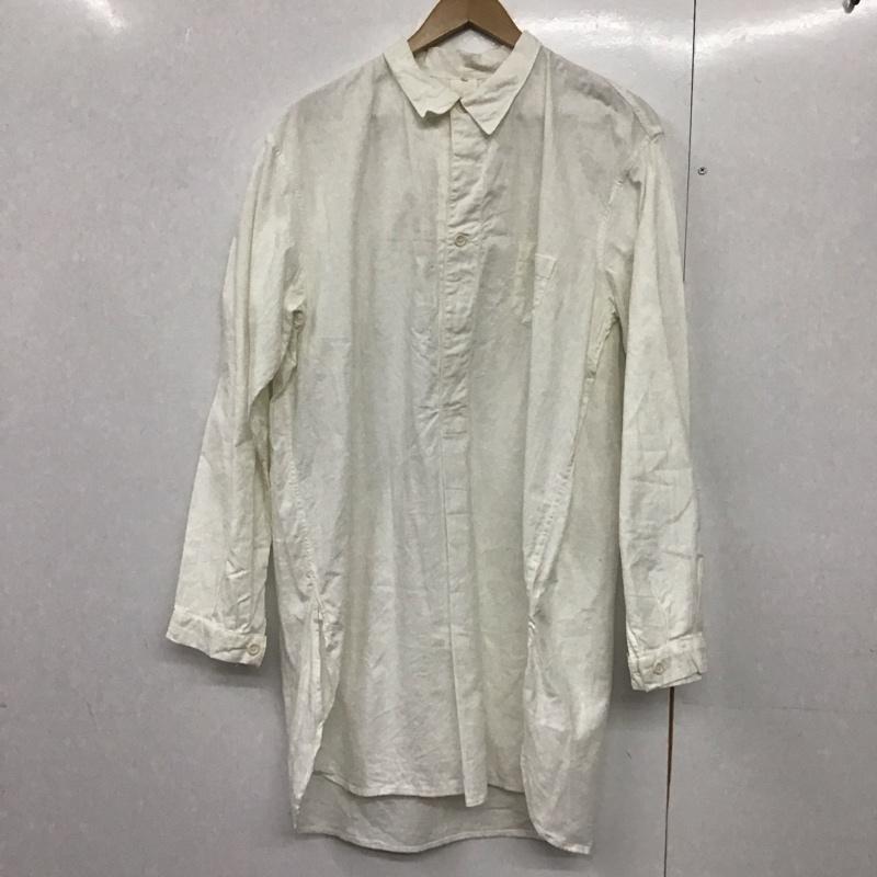 ミリタリー ミリタリー シャツ、ブラウス 長袖 40-50s スウェーデン 42 無地 白 / ホワイト /  メンズ USED 古着 中古 10142238