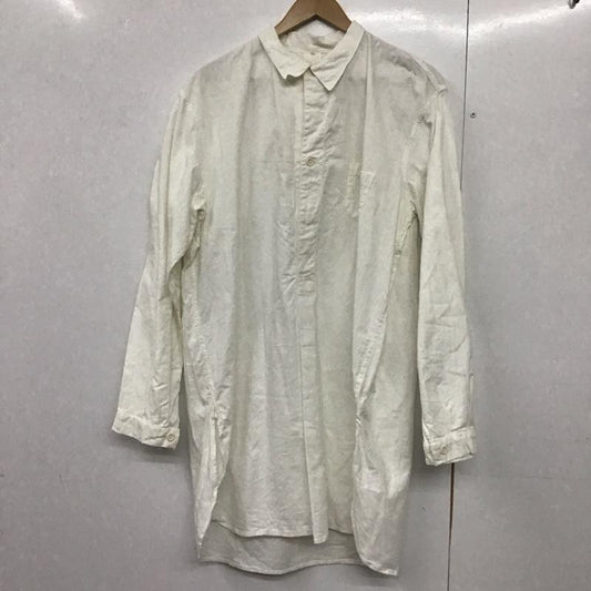 ミリタリー ミリタリー シャツ、ブラウス 長袖 40-50s スウェーデン 42 無地 白 / ホワイト /  メンズ USED 古着 中古 10142238