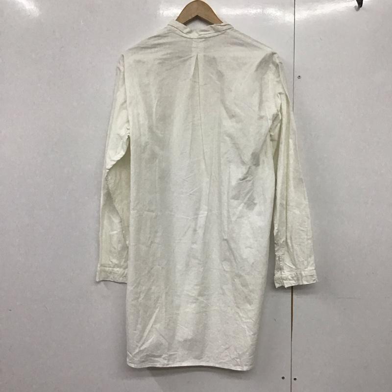 ミリタリー ミリタリー シャツ、ブラウス 長袖 40-50s スウェーデン 42 無地 白 / ホワイト /  メンズ USED 古着 中古 10142238