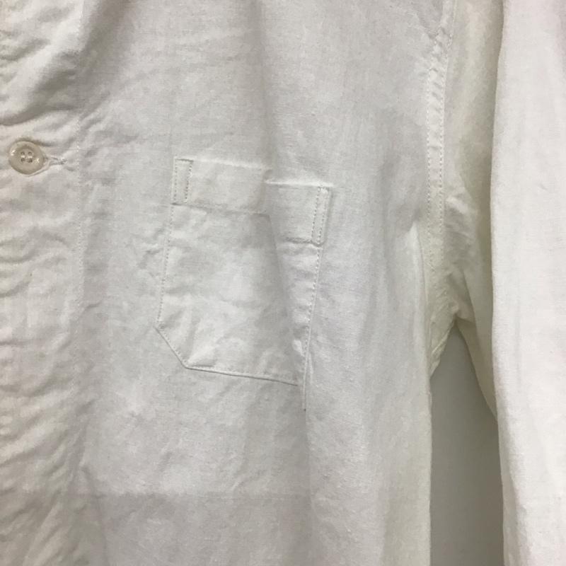 ミリタリー ミリタリー シャツ、ブラウス 長袖 40-50s スウェーデン 42 無地 白 / ホワイト /  メンズ USED 古着 中古 10142238