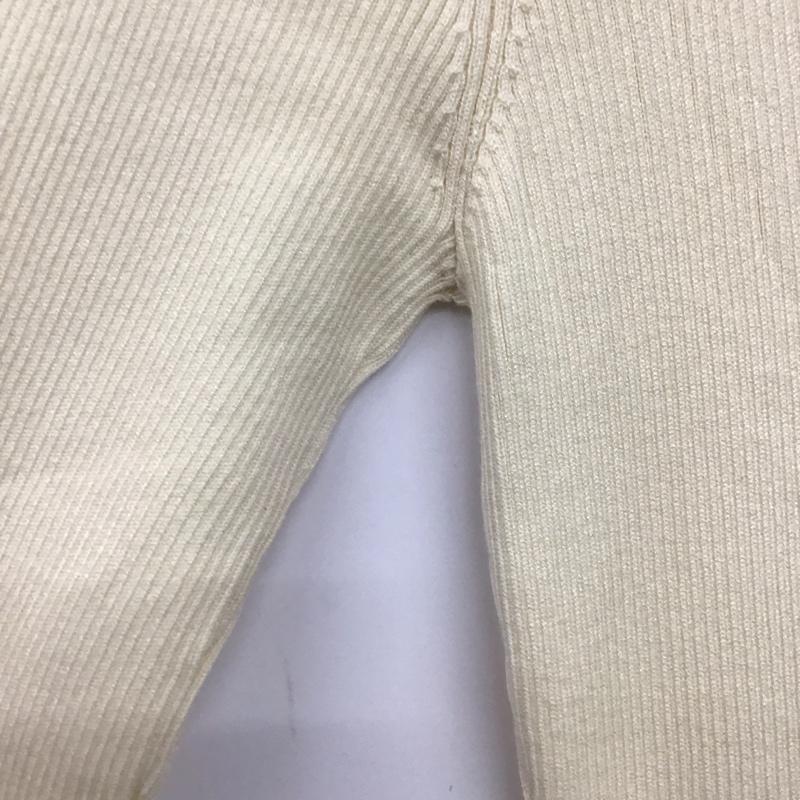 ザラ ZARA ワンピース ロングスカート 3519 003 733 タートルネック リブ 長袖 L 無地 オフホワイト / オフホワイト /  レディース USED 古着 中古 10142239