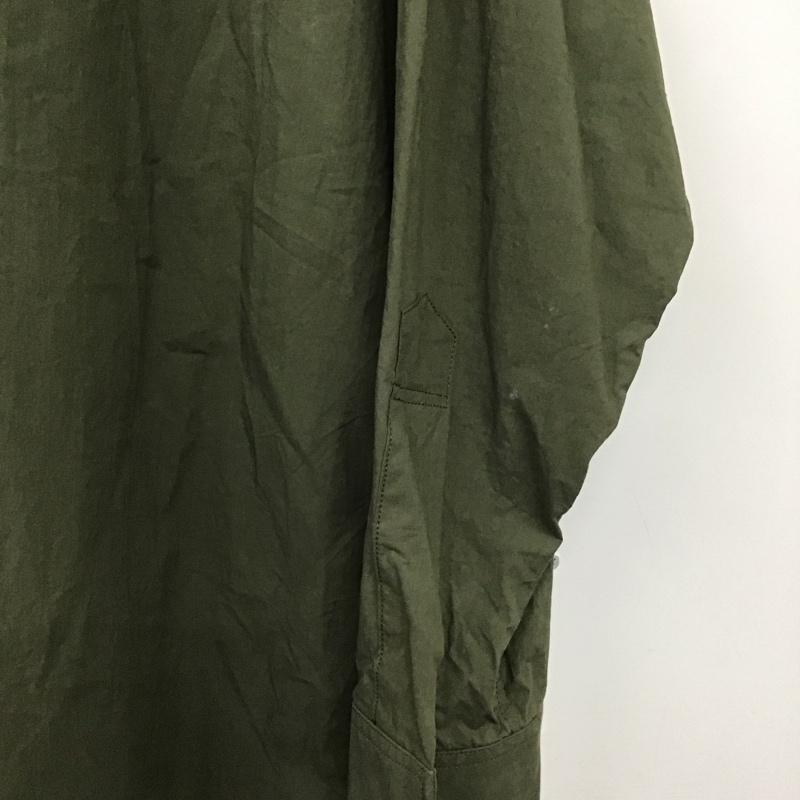 ハバーザック HAVERSACK シャツ、ブラウス 長袖 L 無地 カーキ / カーキ /  メンズ USED 古着 中古 10142241