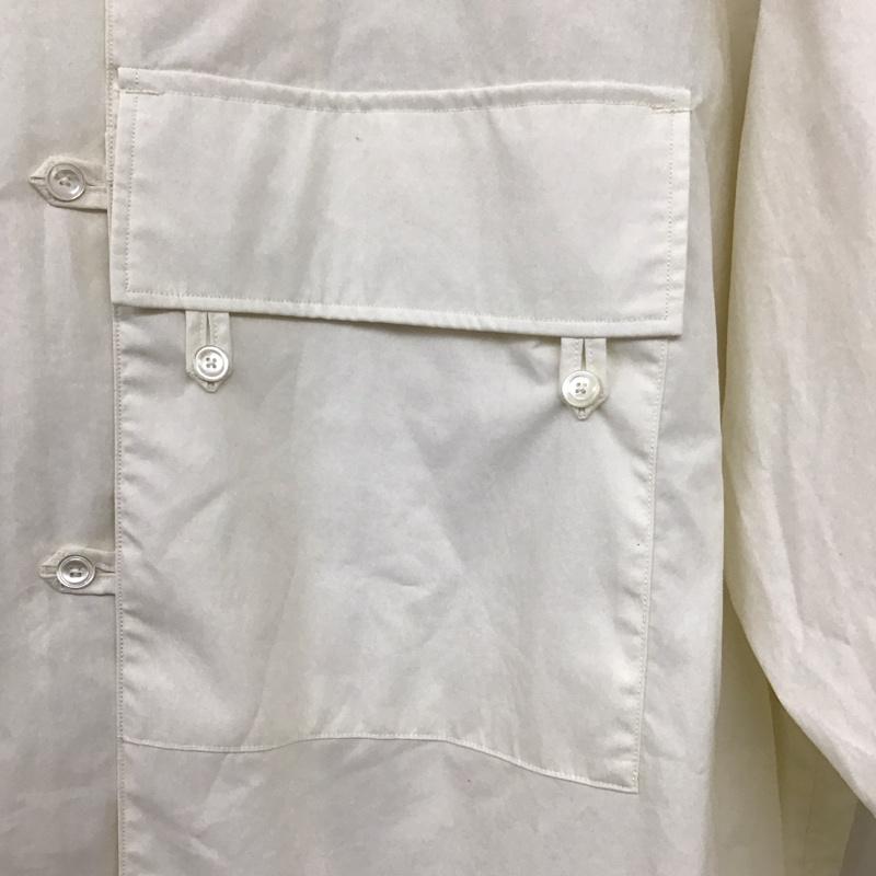 ハバーザック HAVERSACK シャツ、ブラウス 長袖 L 無地 白 / ホワイト /  メンズ USED 古着 中古 10142242