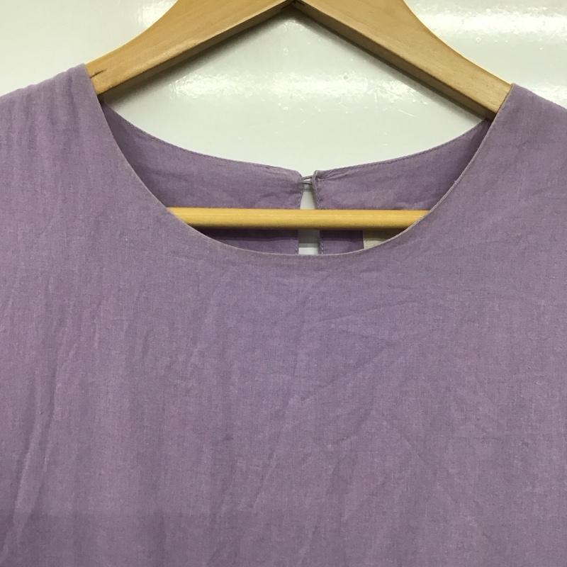 ビーミング バイ ビームス B:MING by BEAMS ワンピース ロングスカート 93-26-0606-024 ティアード マキシワンピース ノースリーブ M 無地 紫 / パープル /  レディース USED 古着 中古 10142277