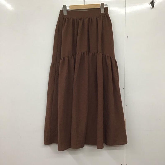 レイカズン Ray Cassin スカート ロングスカート FREE 無地 茶 / ブラウン /  レディース USED 古着 中古 10142288