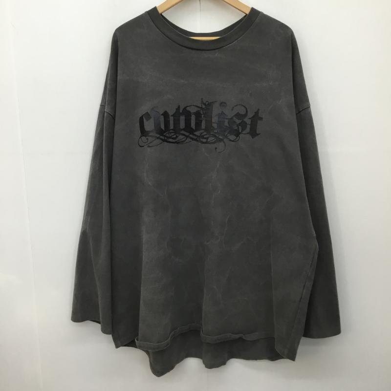 カタリスト CVTVLIST カットソー 長袖 2101090303 2 プリント X ロゴ、文字 チャコールグレー / チャコールグレー /  メンズ USED 古着 中古 10142324