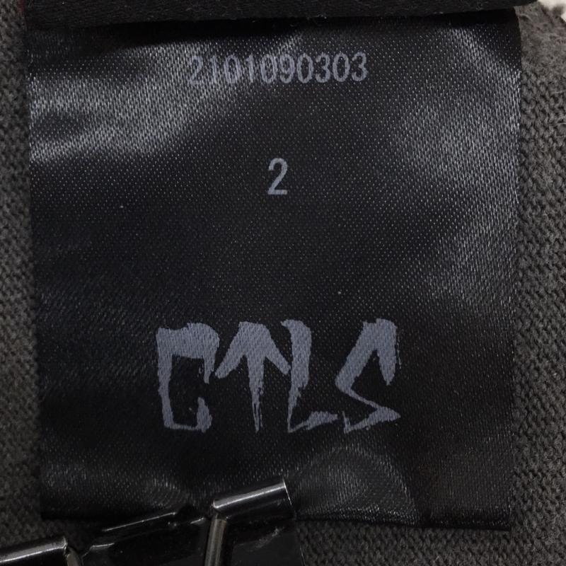 カタリスト CVTVLIST カットソー 長袖 2101090303 2 プリント X ロゴ、文字 チャコールグレー / チャコールグレー /  メンズ USED 古着 中古 10142324
