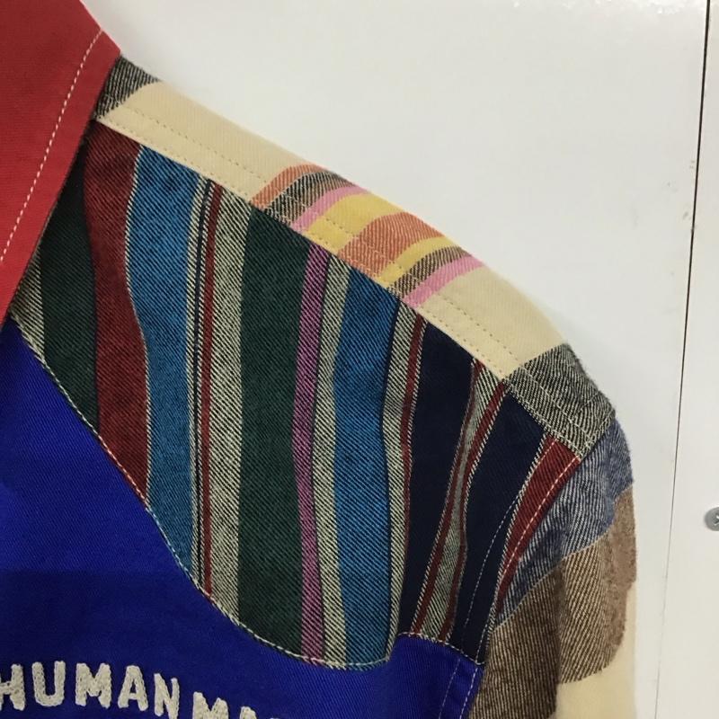 ヒューマンメード HUMAN MADE シャツ、ブラウス 長袖 長袖シャツ プリントシャツ カラーシャツ M ロゴ、文字 マルチカラー / マルチカラー /  メンズ USED 古着 中古 10142357