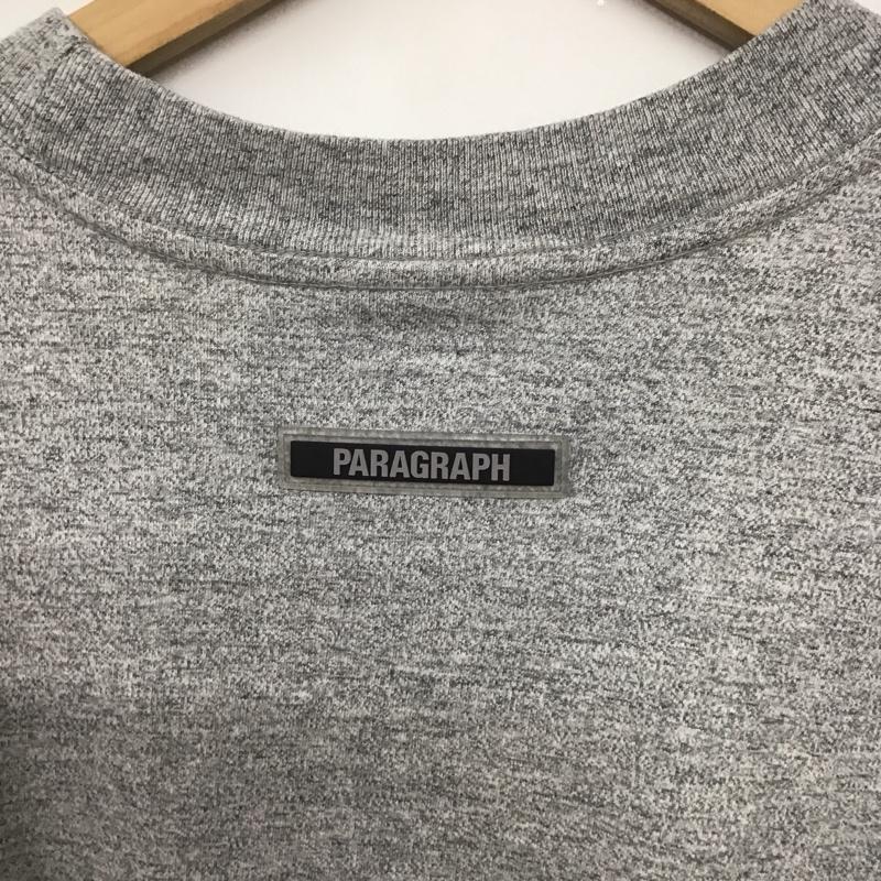 パラグラフ Paragraph カットソー 長袖 長袖カットソー プリントカットソー クルーネック FREE ロゴ、文字 灰 / グレー /  メンズ USED 古着 中古 10142358