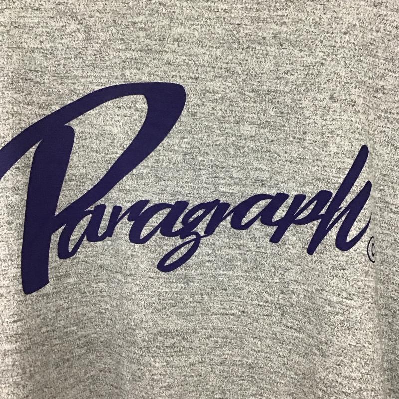 パラグラフ Paragraph カットソー 長袖 長袖カットソー プリントカットソー クルーネック FREE ロゴ、文字 灰 / グレー /  メンズ USED 古着 中古 10142358
