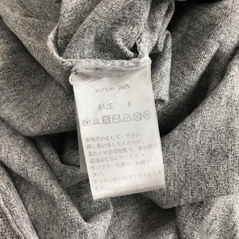 パラグラフ Paragraph カットソー 長袖 長袖カットソー プリントカットソー クルーネック FREE ロゴ、文字 灰 / グレー /  メンズ USED 古着 中古 10142358