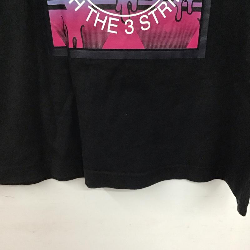アディダス adidas Tシャツ 半袖 半袖カットソー プリントTシャツ クルーネックカットソー L プリント 黒 / ブラック /  メンズ USED 古着 中古 10142403
