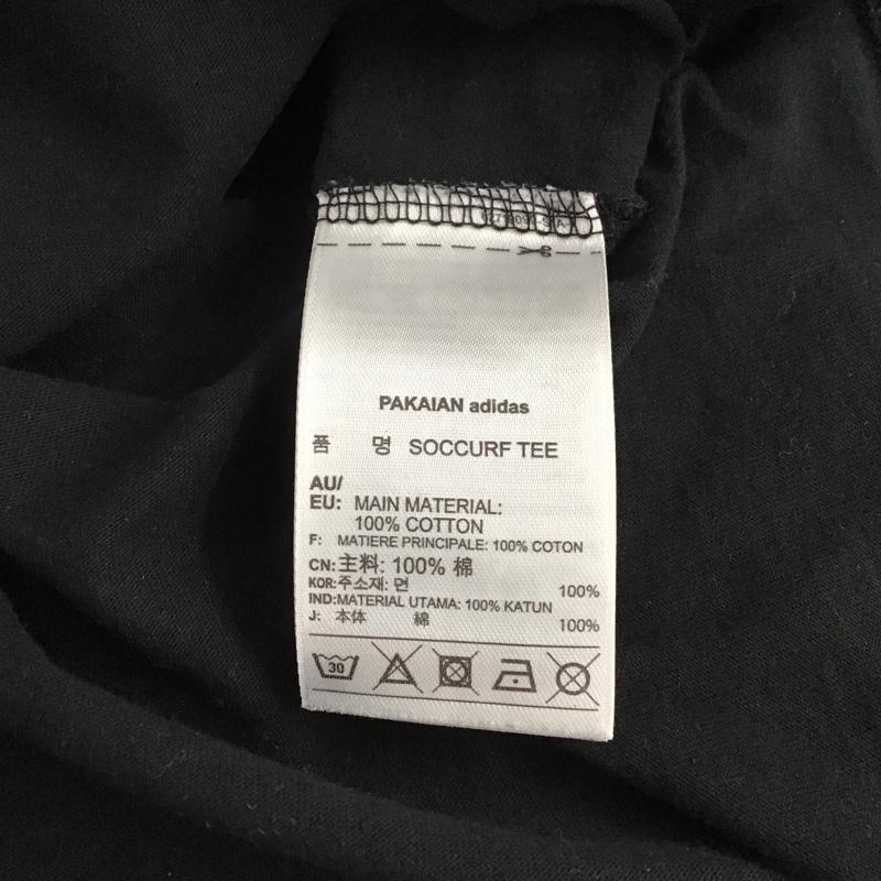 アディダス adidas Tシャツ 半袖 半袖カットソー プリントTシャツ クルーネックカットソー L プリント 黒 / ブラック /  メンズ USED 古着 中古 10142403