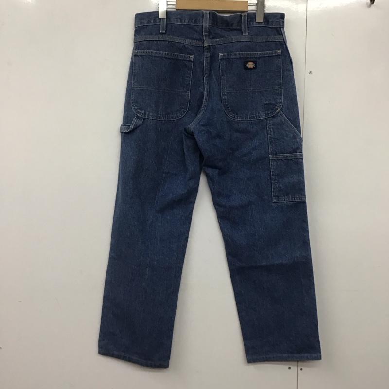 ディッキーズ Dickies パンツ デニム、ジーンズ デニムパンツ ワイドパンツ カジュアルパンツ 32インチ 無地 インディゴ / インディゴ /  メンズ USED 古着 中古 10142431