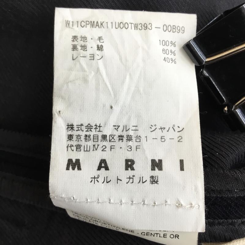 マルニ MARNI コート コート一般 38 無地 黒 / ブラック /  レディース USED 古着 中古 10142532