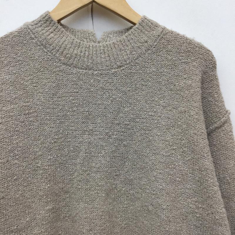 サマンサモスモス Samansa Mos2 ニット、セーター 長袖 FREE 無地 茶 / ブラウン /  レディース USED 古着 中古 10142554