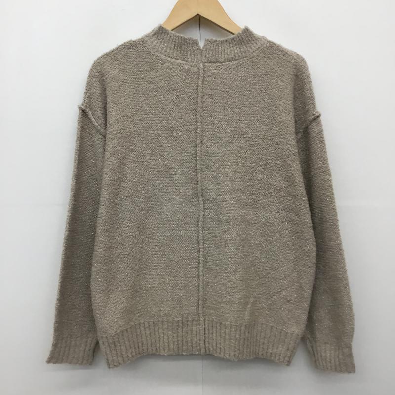 サマンサモスモス Samansa Mos2 ニット、セーター 長袖 FREE 無地 茶 / ブラウン /  レディース USED 古着 中古 10142554