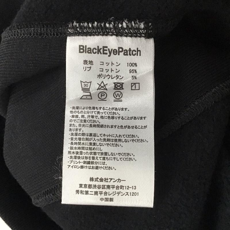 ブラックアイパッチ Black eye patch パーカー 長袖 長袖パーカー プルオーバーパーカー スウェット 千葉雄喜 L ロゴ、文字 黒 / ブラック /  メンズ USED 古着 中古 10142573