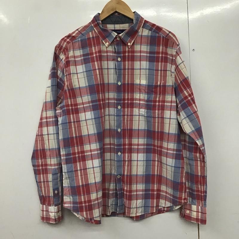 ノーティカ NAUTICA シャツ、ブラウス 長袖 長袖シャツ チェックシャツ カラーシャツ ボタンダウンシャツ XL チェック マルチカラー / マルチカラー /  メンズ USED 古着 中古 10142580