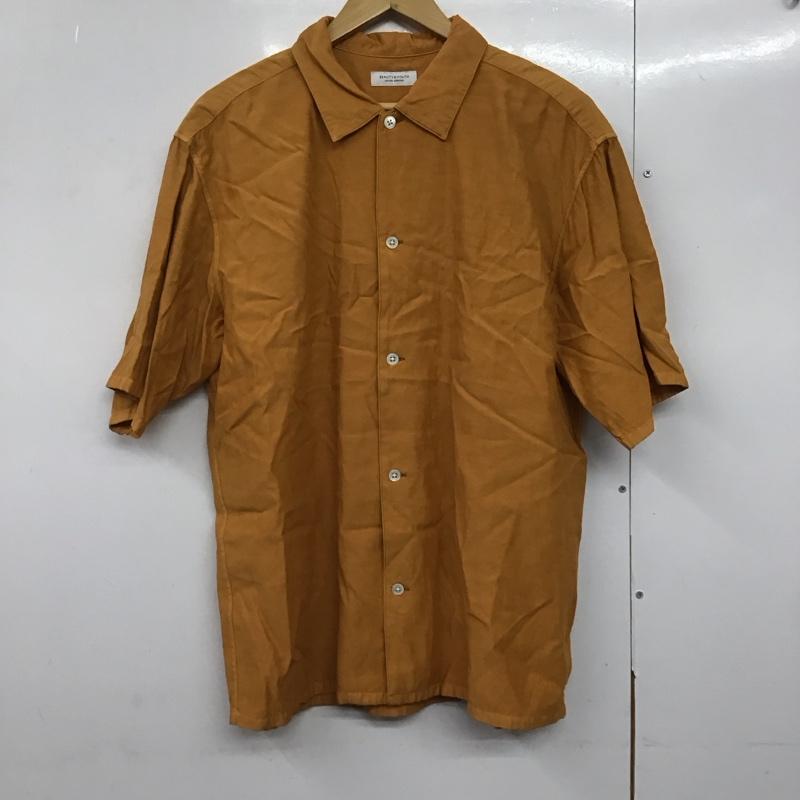 ビューティアンドユースユナイテッドアローズ BEAUTY&YOUTH UNITED ARROWS シャツ、ブラウス 半袖 半袖シャツ 無地シャツ カジュアルシャツ L 無地 橙 / オレンジ /  メンズ USED 古着 中古 10142591