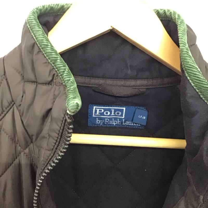 ポロバイラルフローレン Polo by RALPH LAUREN ジャケット、上着 ジャンパー、ブルゾン ジップアップジャケット キルティングジャケット アウター L 無地 茶 / ブラウン /  メンズ USED 古着 中古 10142616
