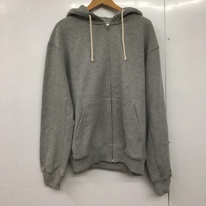 ニューバランス New Balance パーカー 長袖 ジップアップパーカー 長袖パーカー スウェット XS 無地 灰 / グレー /  メンズ USED 古着 中古 10142620