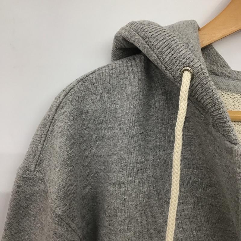 ニューバランス New Balance パーカー 長袖 ジップアップパーカー 長袖パーカー スウェット XS 無地 灰 / グレー /  メンズ USED 古着 中古 10142620