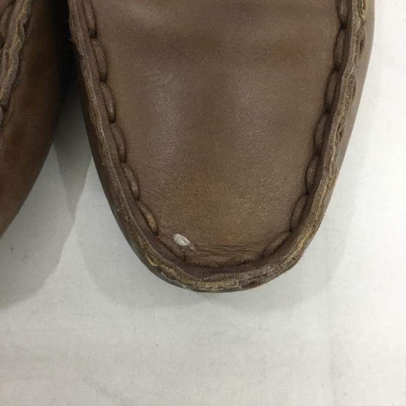 トッズ TOD S カジュアルシューズ カジュアルシューズ レザー フリンジ 81/2 箱有 無地 茶 / ブラウン /  メンズ USED 古着 中古 10142715