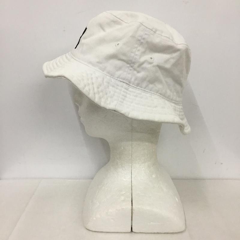 ステューシー STUSSY 帽子 ハット バケットハット バケハ コットン ロゴ、文字 白 / ホワイト /  メンズ USED 古着 中古 10142798