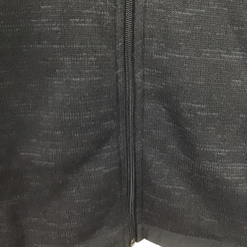 エディーバウアー Eddie Bauer ジャケット、上着 ジャケット、ブレザー ジップアップジャケット アウター 裏地ボアジャケット スタンドネック M ロゴ、文字 黒 / ブラック /  メンズ USED 古着 中古 10142941