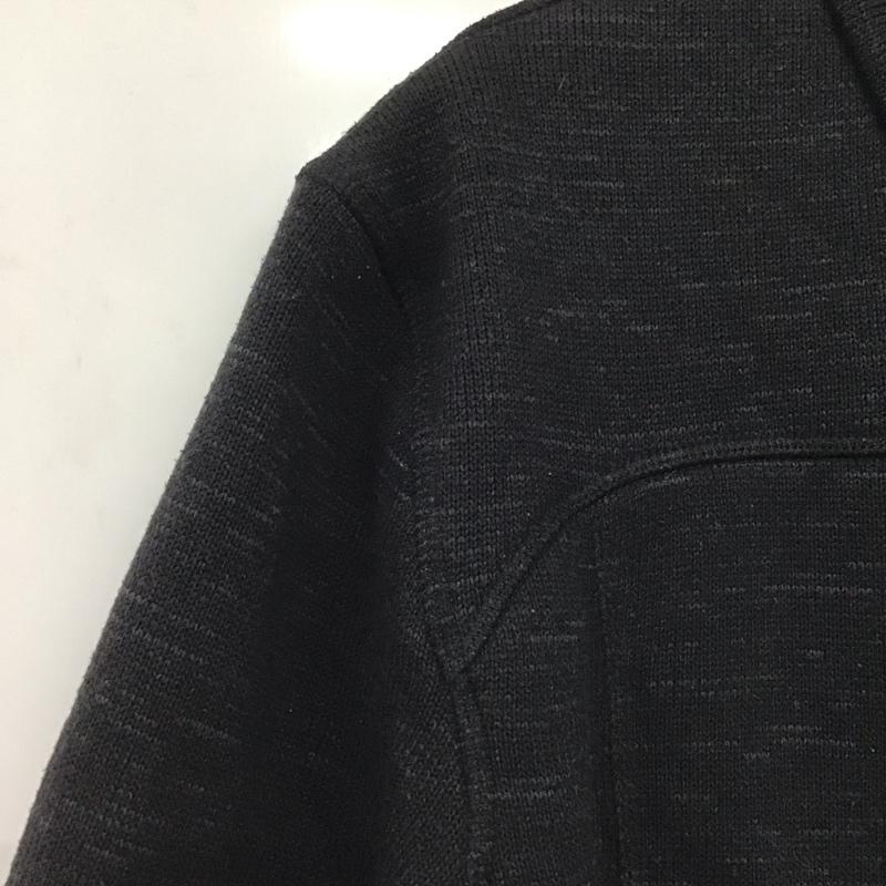 エディーバウアー Eddie Bauer ジャケット、上着 ジャケット、ブレザー ジップアップジャケット アウター 裏地ボアジャケット スタンドネック M ロゴ、文字 黒 / ブラック /  メンズ USED 古着 中古 10142941