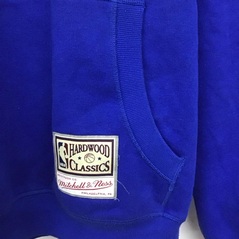 ミッチェルアンドネス Mitchell&Ness パーカー 長袖 長袖パーカー プルオーバーパーカー スウェット M ロゴ、文字 青 / ブルー /  メンズ USED 古着 中古 10142952