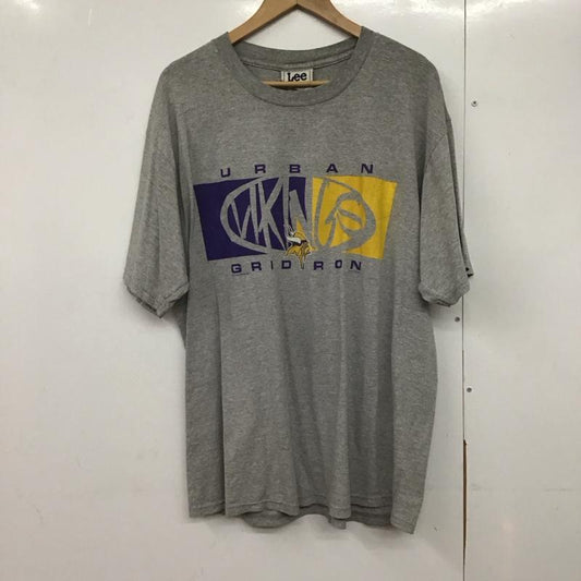 リー Lee Tシャツ 半袖 XL プリント 灰 / グレー /  メンズ USED 古着 中古 10142993