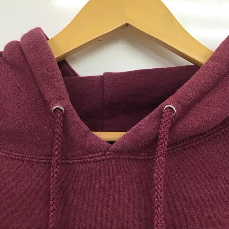 古着 USED パーカー 長袖 erased LL プリント えんじ / ワインレッド /  メンズ USED 古着 中古 10142997