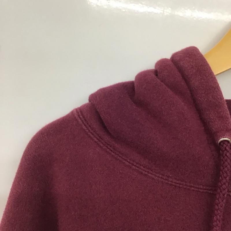 古着 USED パーカー 長袖 erased LL プリント えんじ / ワインレッド /  メンズ USED 古着 中古 10142997