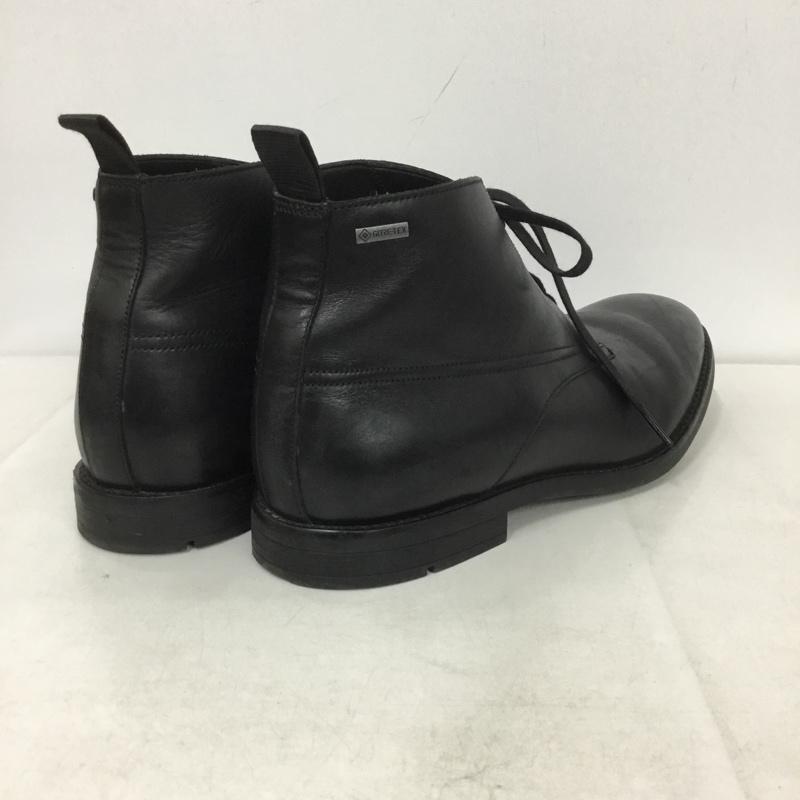 クラークス Clarks ブーツ ショートブーツ 26145256 Ronnie Up GORE-TEX UK8 箱有 US：9 ロゴ、文字 黒 / ブラック /  メンズ USED 古着 中古 10142999