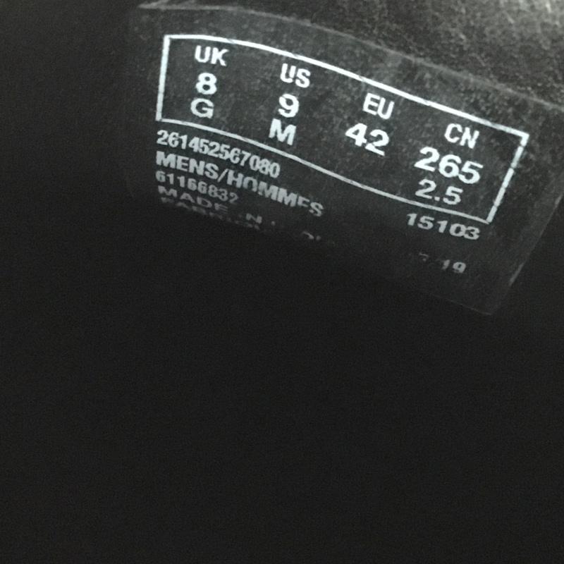 クラークス Clarks ブーツ ショートブーツ 26145256 Ronnie Up GORE-TEX UK8 箱有 US：9 ロゴ、文字 黒 / ブラック /  メンズ USED 古着 中古 10142999