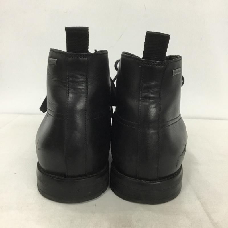 クラークス Clarks ブーツ ショートブーツ 26145256 Ronnie Up GORE-TEX UK8 箱有 US：9 ロゴ、文字 黒 / ブラック /  メンズ USED 古着 中古 10142999