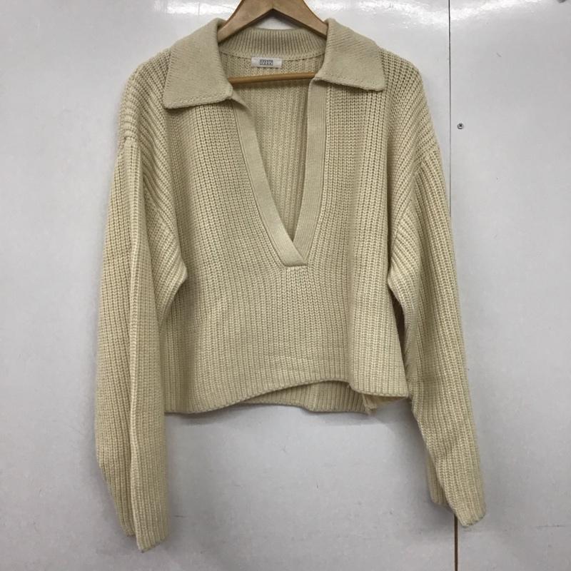 ローリーズファーム LOWRYS FARM ニット、セーター 長袖 FREE 無地 白 / ホワイト /  レディース USED 古着 中古 10143003