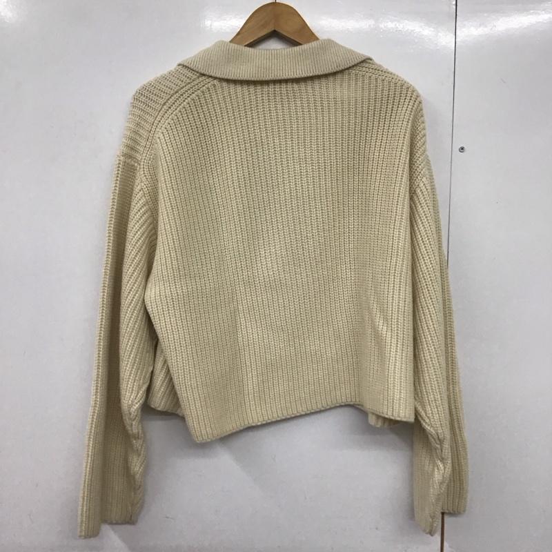 ローリーズファーム LOWRYS FARM ニット、セーター 長袖 FREE 無地 白 / ホワイト /  レディース USED 古着 中古 10143003
