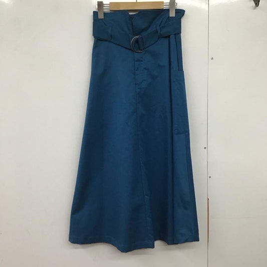 ジーナシス JEANASIS スカート ロングスカート FREE 無地 青 / ブルー /  レディース USED 古着 中古 10143024