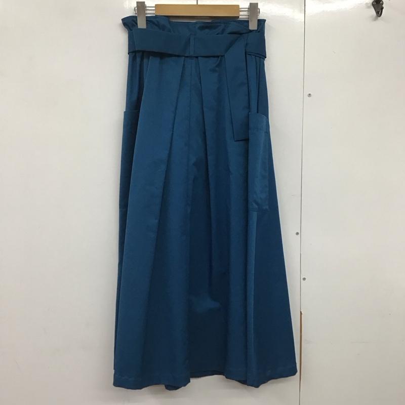 ジーナシス JEANASIS スカート ロングスカート FREE 無地 青 / ブルー /  レディース USED 古着 中古 10143024