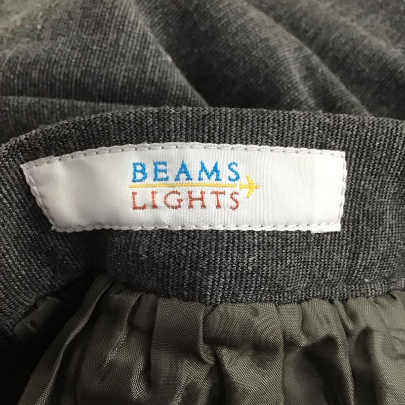 ビームスライツ BEAMS LIGHTS スカート ミニスカート 36 無地 チャコールグレー / チャコールグレー /  レディース USED 古着 中古 10143029